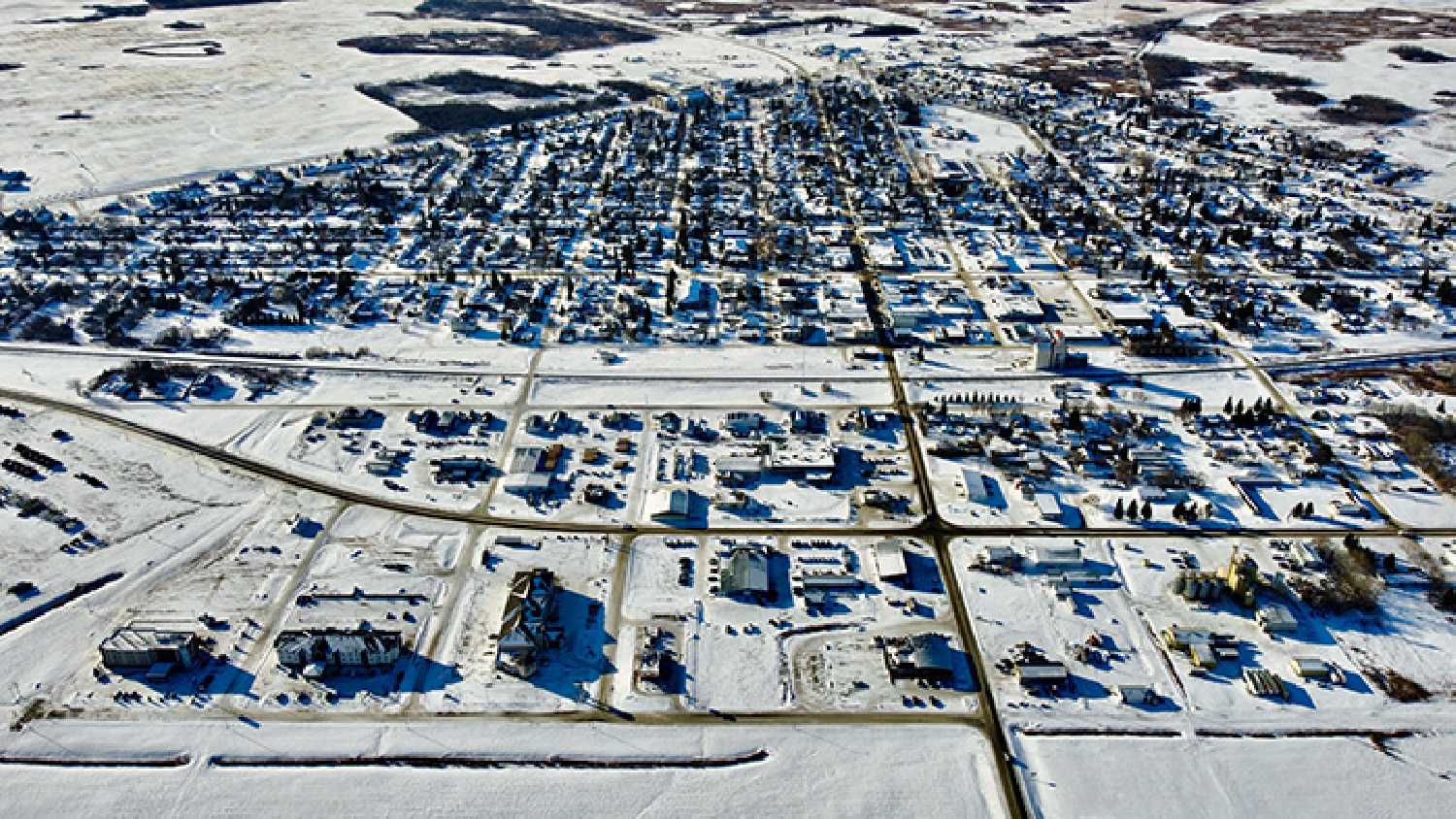 Kevin Weedmark took this drone picture of Moosomin on November 22, 2022.